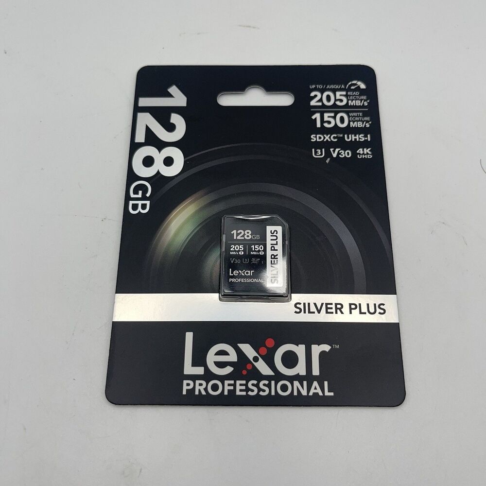 Lexar LSDSIPL128G-BNNNU Professional Silver Plus Sdxc 128gb